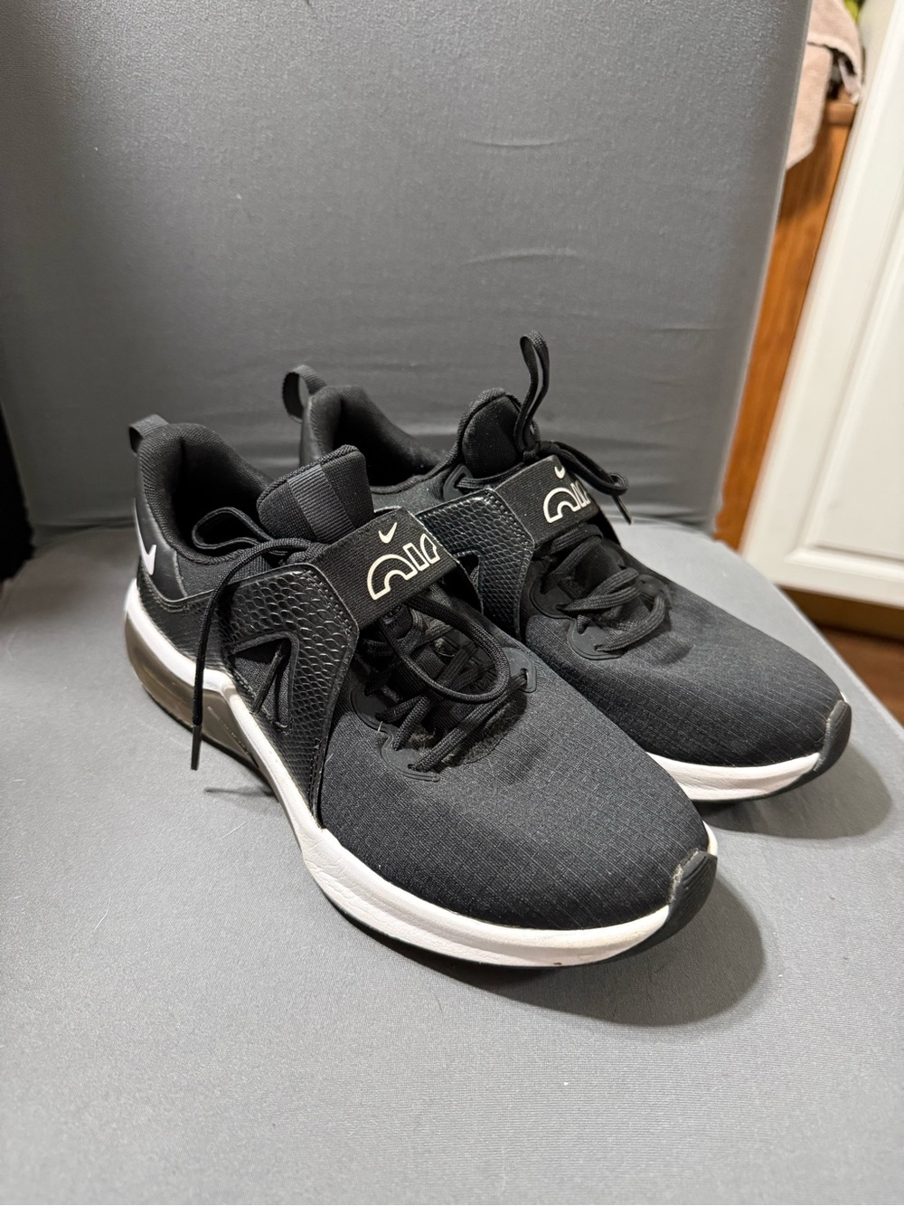 Women’s Nike Air Max Black and White Bella TR5 Running Sneakers